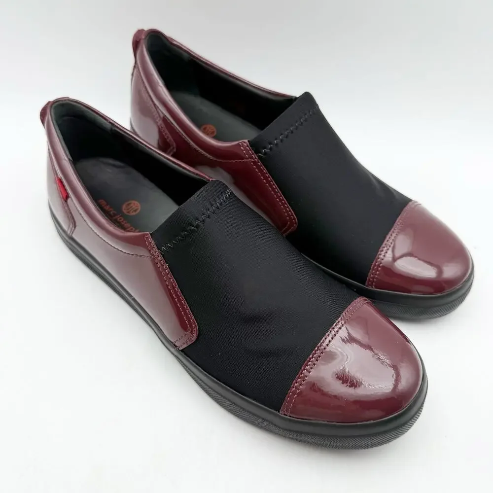 Marc Joseph Womens Jay Street Walking Shoes US 8.5 M Burgundy Patent Leather EUC